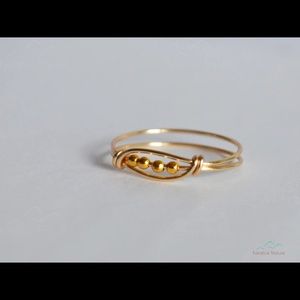 Wire Wrapped Fidget Spinner Ring.